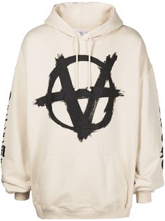 VETEMENTS худи Double-Anarchy с логотипом