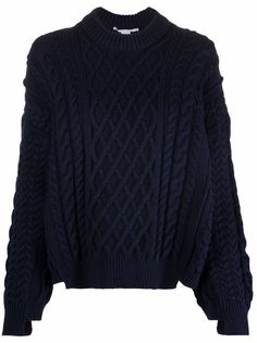 Stella McCartney джемпер оверсайз аранской вязки