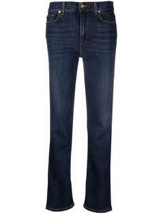 7 For All Mankind прямые джинсы с завышенной талией