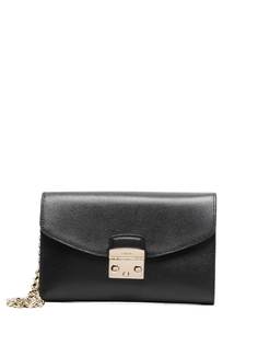 Furla клатч из зернистой кожи