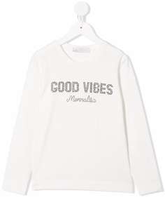 Monnalisa футболка со стразами