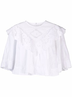 Isabel Marant Étoile укороченная блузка с оборками
