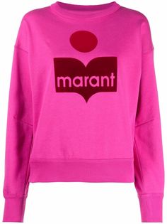 Isabel Marant Étoile logo-print crew neck sweatshirt