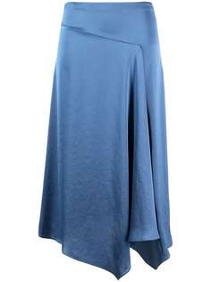 Theory handkerchief-hem midi-skirt