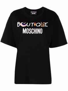 Boutique Moschino logo-print cotton T-shirt