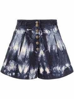Ulla Johnson Ares tie-dye wide-leg shorts