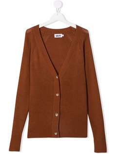 Molo TEEN rib-trimmed long-sleeve cardigan