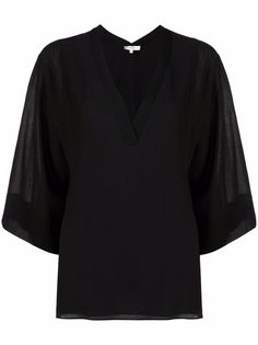 Vince V-neck cotton T-shirt