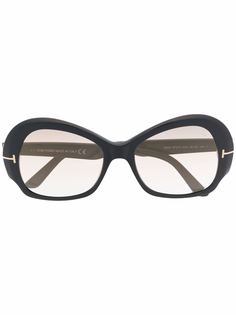 TOM FORD Eyewear солнцезащитные очки Zelda в массивной оправе