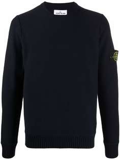 Stone Island толстовка с нашивкой-логотипом