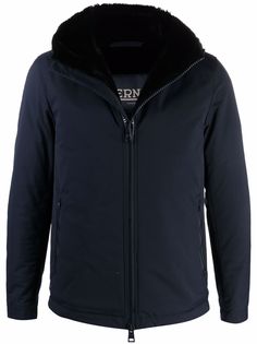 Herno faux-fur lined hooded jacket