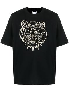 Kenzo футболка оверсайз с принтом Tiger