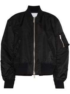 Sacai бомбер Ma-1 с присборенными рукавами
