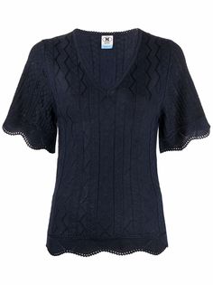 M Missoni трикотажный топ с V-образным вырезом