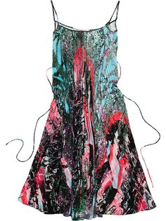 Christopher Kane плиссированное платье Mindscape