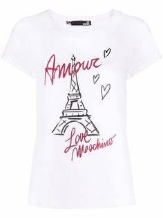 Love Moschino футболка Amour Tour Eiffel