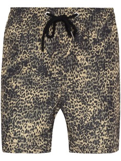 Ksubi плавки-шорты с леопардовым принтом