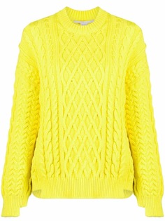 Stella McCartney джемпер оверсайз аранской вязки