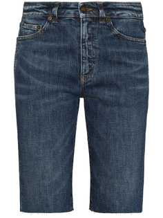 Saint Laurent джинсовые шорты скинни