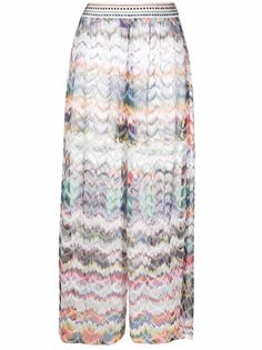 Missoni пляжная накидка с узором зигзаг