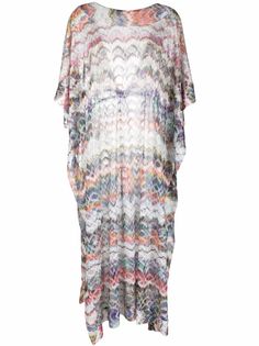 Missoni пляжная накидка с узором зигзаг
