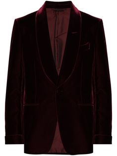 TOM FORD бархатный однобортный пиджак