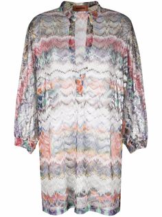 Missoni пляжное платье с узором зигзаг