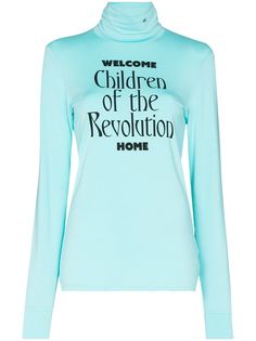 Raf Simons топ Children of the Revolution с высоким воротником