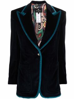 Etro однобортный блейзер