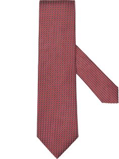 Ermenegildo Zegna жаккардовый галстук с узором