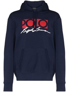 Polo Ralph Lauren signature-print hoodie