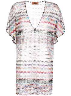 Missoni пляжная накидка с узором зигзаг