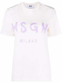 MSGM футболка с логотипом