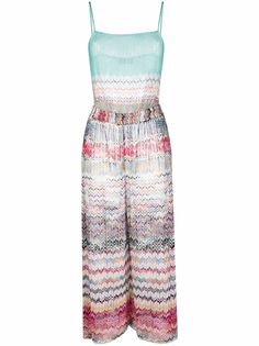 Missoni пляжная накидка с узором зигзаг