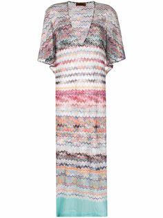 Missoni пляжная накидка с узором зигзаг