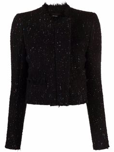 Isabel Marant твидовый жакет с бахромой