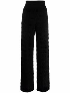 Missoni трикотажные брюки с узором зигзаг