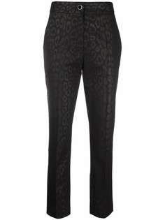 Just Cavalli узкие брюки с леопардовым узором