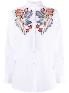 Etro рубашка с вышивкой