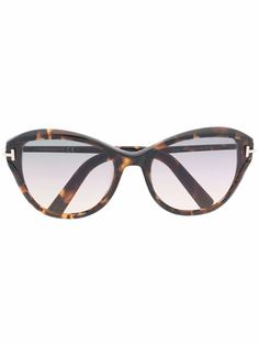 TOM FORD Eyewear солнцезащитные очки Leigh в овальной оправе