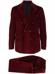 Eleventy double-breasted corduroy suit