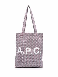 A.P.C. сумка-тоут с цветочным принтом