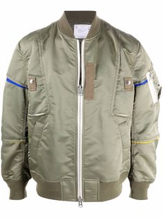 Sacai глянцевый бомбер