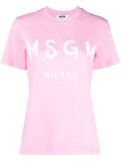 MSGM футболка с логотипом