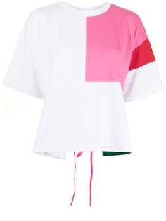 Enföld colourblock rear-tie T-shirt