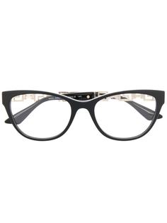 Versace Eyewear очки в оправе кошачий глаз с декором Greca