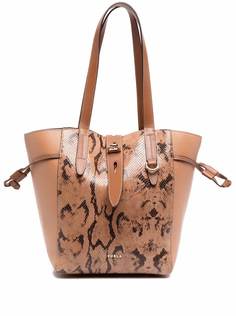 Furla сумка-тоут Net L со змеиным принтом