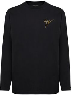 Giuseppe Zanotti толстовка с вышитым логотипом