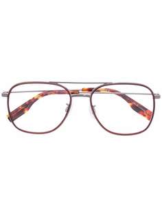 MCQ солнцезащитные очки-авиаторы черепаховой расцветки