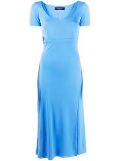 Versace cut-out detail short-sleeve dress